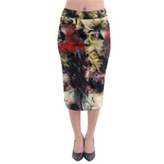 Ara Bird Parrot Animal Art Midi Pencil Skirt by Wegoenart