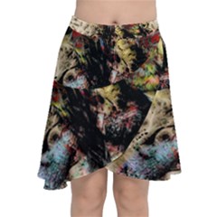 Ara Bird Parrot Animal Art Chiffon Wrap Front Skirt by Wegoenart