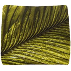 Feather Macro Bird Plumage Nature Seat Cushion by Wegoenart