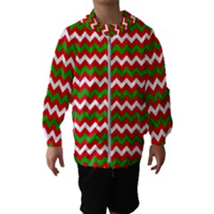 Christmas Paper Scrapbooking Pattern Hooded Windbreaker (kids) by Wegoenart