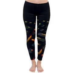 Keyboard Led Technology Classic Winter Leggings by Wegoenart