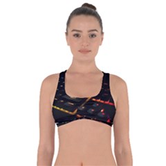 Keyboard Led Technology Got No Strings Sports Bra by Wegoenart