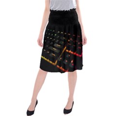 Keyboard Led Technology Midi Beach Skirt by Wegoenart