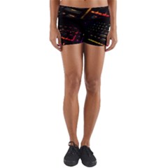 Keyboard Led Technology Yoga Shorts by Wegoenart