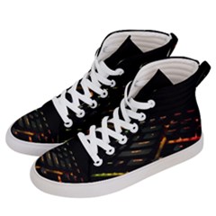 Keyboard Led Technology Women s Hi-top Skate Sneakers by Wegoenart