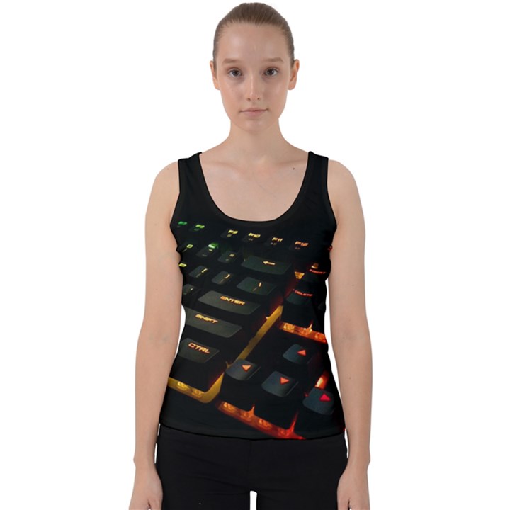 Keyboard Led Technology Velvet Tank Top