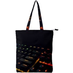 Keyboard Led Technology Double Zip Up Tote Bag by Wegoenart