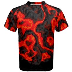 Lava Planet Space Universe Fire Men s Cotton Tee by Wegoenart