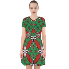 Christmas Seamless Pattern Xmas Adorable In Chiffon Dress by Wegoenart