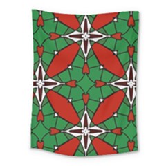 Christmas Seamless Pattern Xmas Medium Tapestry by Wegoenart