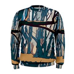 Forest Artwork Card Greeting Woods Men s Sweatshirt by Wegoenart