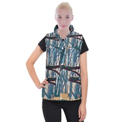 Forest Artwork Card Greeting Woods Women s Button Up Vest