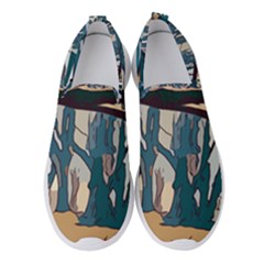 Forest Artwork Card Greeting Woods Women s Slip On Sneakers