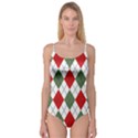 Red Green White Argyle Navy Camisole Leotard  View1