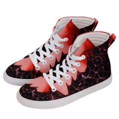 Sci Fi Red Fantasy Futuristic Women s Hi-top Skate Sneakers by Wegoenart