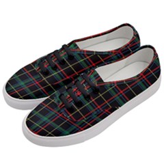 Plaid Tartan Checks Pattern Women s Classic Low Top Sneakers by Wegoenart