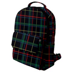 Plaid Tartan Checks Pattern Flap Pocket Backpack (small)