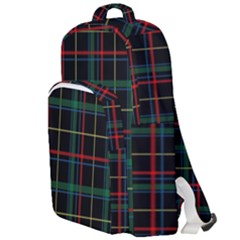 Plaid Tartan Checks Pattern Double Compartment Backpack