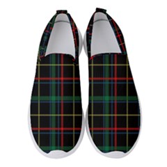 Plaid Tartan Checks Pattern Women s Slip On Sneakers