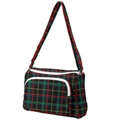 Plaid Tartan Checks Pattern Front Pocket Crossbody Bag by Wegoenart