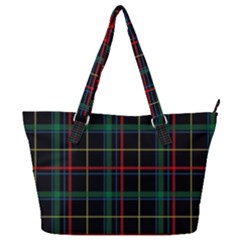 Plaid Tartan Checks Pattern Full Print Shoulder Bag