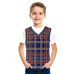 Plaid Tartan Scottish Navy Gold Kids  Sportswear by Wegoenart