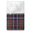 Plaid Tartan Scottish Navy Gold Duvet Cover (Single Size) View1