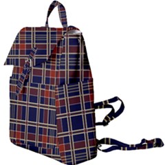 Plaid Tartan Scottish Navy Gold Buckle Everyday Backpack