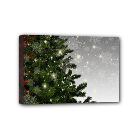 Christmas Fir Tree Mockup Star Mini Canvas 6  X 4  (stretched) by Wegoenart