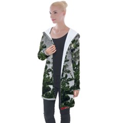 Christmas Fir Tree Mockup Star Longline Hooded Cardigan by Wegoenart