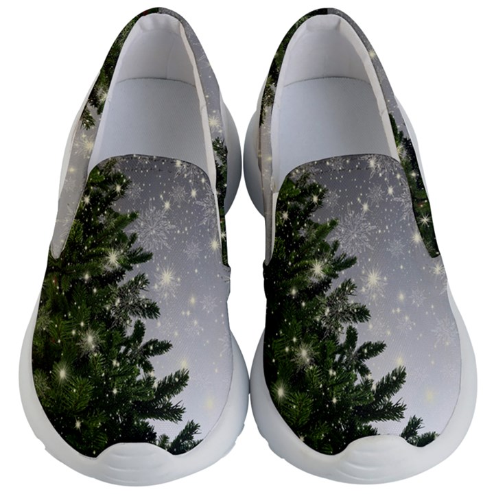 Christmas Fir Tree Mockup Star Kid s Lightweight Slip Ons