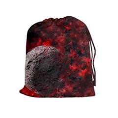 Planet Explode Space Universe Drawstring Pouch (xl) by Wegoenart