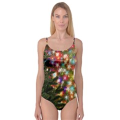 Christmas Tree Fir Tree Star Camisole Leotard  by Wegoenart