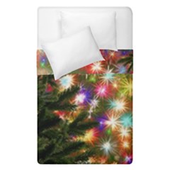 Christmas Tree Fir Tree Star Duvet Cover Double Side (single Size) by Wegoenart