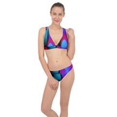 Abstract Art Abstract Background Classic Banded Bikini Set 