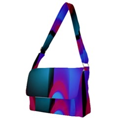 Abstract Art Abstract Background Full Print Messenger Bag