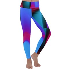 Abstract Art Abstract Background Kids  Lightweight Velour Classic Yoga Leggings