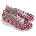 Snowflake Red White Women s Lightweight Sports Shoes View3