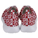 Snowflake Red White Women s Lightweight Sports Shoes View4