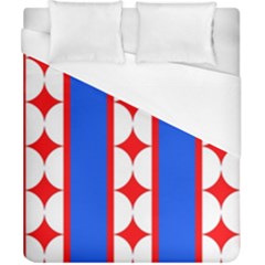 Stars Stripes July 4th Flag Blue Duvet Cover (california King Size) by Wegoenart