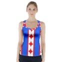 Stars Stripes July 4th Flag Blue Racer Back Sports Top View1