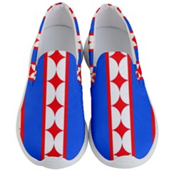 Stars Stripes July 4th Flag Blue Men s Lightweight Slip Ons by Wegoenart