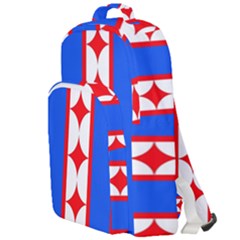 Stars Stripes July 4th Flag Blue Double Compartment Backpack