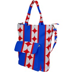 Stars Stripes July 4th Flag Blue Shoulder Tote Bag