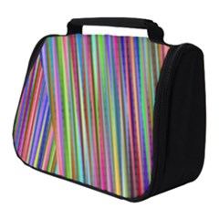 Striped Stripes Abstract Geometric Full Print Travel Pouch (small)