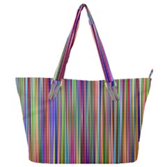 Striped Stripes Abstract Geometric Full Print Shoulder Bag