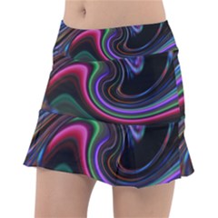 Art Abstract Colorful Abstract Tennis Skirt