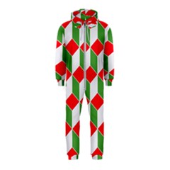 Christmas Abstract Background Hooded Jumpsuit (kids)