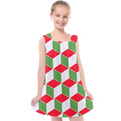 Christmas Abstract Background Kids  Cross Back Dress by Wegoenart