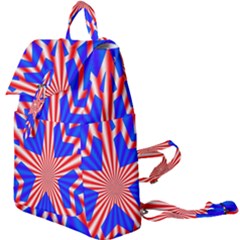 Star Explosion Burst Usa Red Buckle Everyday Backpack